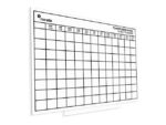 Whiteboard Rocada Skinplanner maanden 75x115cm wit gelakt