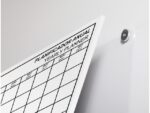 Whiteboard Rocada Skinplanner maanden 75x115cm wit gelakt
