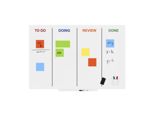 Whiteboard Rocada Skinagile 100x150cm wit gelakt