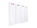 Whiteboard Rocada Skinagile 100x150cm wit gelakt