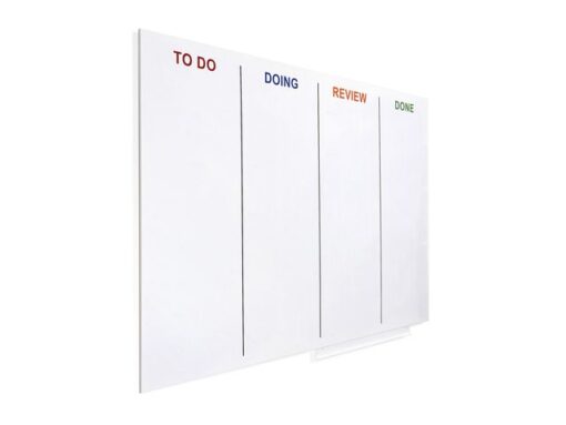 Whiteboard Rocada Skinagile 100x150cm wit gelakt