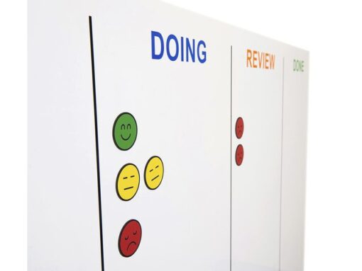 Whiteboard Rocada Skinagile 100x150cm wit gelakt