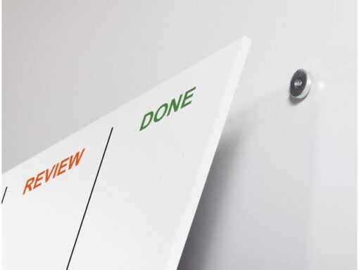 Whiteboard Rocada Skinagile 100x150cm wit gelakt