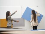 Whiteboard Rocada Skincolour 100x150cm blauw gelakt