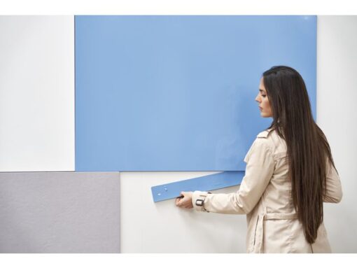 Whiteboard Rocada Skincolour 100x150cm blauw gelakt