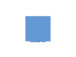 Whiteboard Rocada Skincolour 100x100cm blauw gelakt