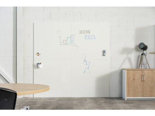 Whiteboard Rocada Skincolour 100x100cm wit gelakt