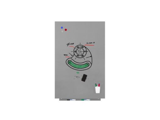 Whiteboard Rocada Skinpro 75x115cm grijs gelakt