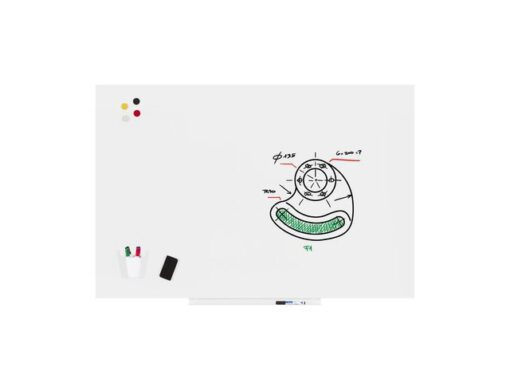 Whiteboard Rocada Skinpro 100x150cm wit gelakt