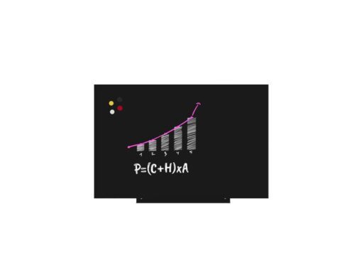 Whiteboard Rocada Skinliquid 75x115cm zwart gelakt