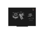 Whiteboard Rocada Skinliquid 100x150cm zwart gelakt