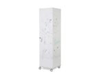 Whiteboard Rocada Skincube 55x55x200cm mobiel wit met 4     zijden