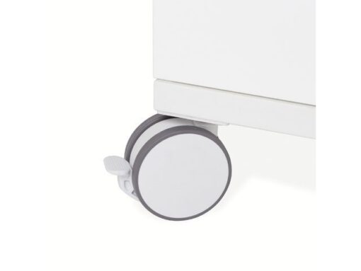 Whiteboard Rocada Skincube 55x55x200cm mobiel wit met 4     zijden