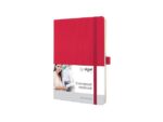 Sigel Notitieboek Conceptum Pure A5 rood gelinieerd softcover.    Genummerde pagina's, inhoudsopgave, sluiting d.m.v.