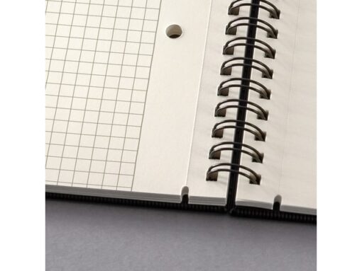 Sigel Notitieblok Conceptum A5 zwart 5mm ruit hardcover. 160      pagina's 80 grams chamoiskleurig papier. Met quickpocket.