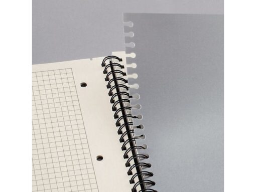 Sigel Notitieblok Conceptum met register spiraal zwart 5mm ruit   hardcover. 160 pagina's 80 grams chamoiskleurig papier.