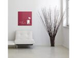 Glasmagneetbord Sigel Artverum 480x480x15mm bessenrood