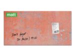 Glas-magneetbord Sigel Artverum Red Wall mat. 910x460x15 mm.