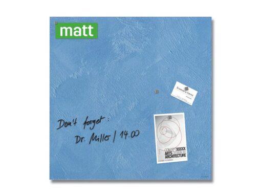 Glas-magneetbord Sigel Artverum Blue Structure mat.         480x480x15 mm
