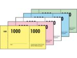 Nummerblok Sigel assorti 10 blok a 100 vel 1 t/m 1000