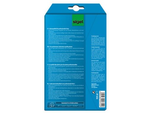 Sigel Inkjet Ultra fotopapier 260g 72 vel eindformaat 10x15cm,