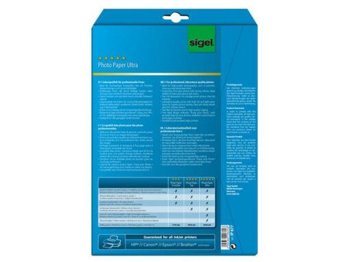 Sigel Inkjet Ultra fotopapier A4 260 gram hoogglans 20 vel