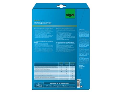 Sigel Inkjetfotopapier Everyday plus A4 wit 170gr 20 vel