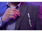 Terry Clip voor 1 pen of potlood zilver