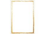 Papier met motief Sigel, Golden frame, tweezijdig motief,   superieure kwaliteit karton,FSC Mix Cred (Ink/Laser/Copy),