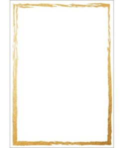 Papier met motief Sigel, Golden frame, tweezijdig motief,   superieure kwaliteit karton,FSC Mix Cred (Ink/Laser/Copy),