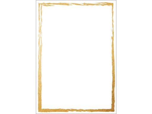 Papier met motief Sigel, Golden frame, tweezijdig motief,   superieure kwaliteit karton,FSC Mix Cred (Ink/Laser/Copy),