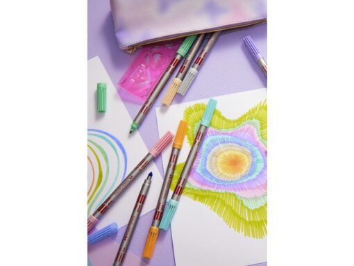 Faber Castell Viltstift Faber-Castell Duo 10 stuks pastel