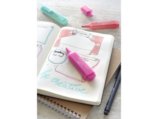Faber Castell tekstmarker Faber-Castell 1546 pastel roze