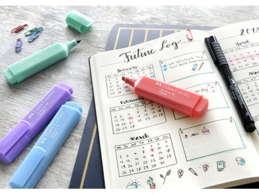 Faber Castell tekstmarker Faber-Castell 1546 pastel roze