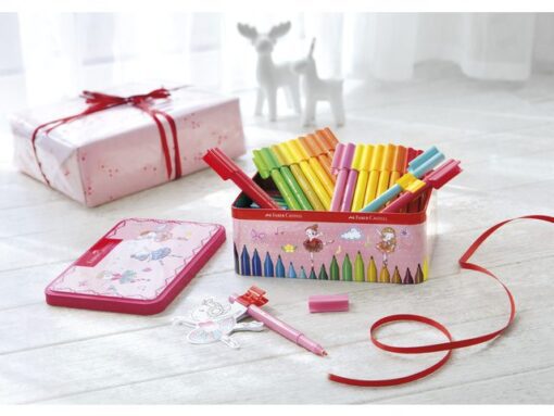 Faber Castell viltstift Faber-Castell Connector 33 stuks in ballerina blik
