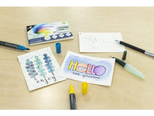 Postkaarten Kangaro blok 15 vel 300 grams aquarelpapier,    A6, blanco postkaarten