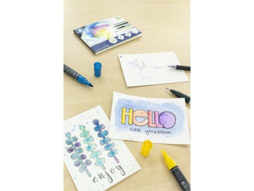 Postkaarten Kangaro blok 15 vel 300 grams aquarelpapier,    A6, blanco postkaarten