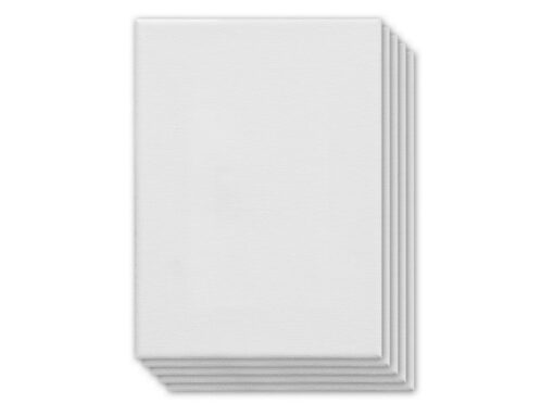 Canvaspaneel Kangaro 13x18 cm set 5 stuks 3mm board 280gr   katoen 3x primed