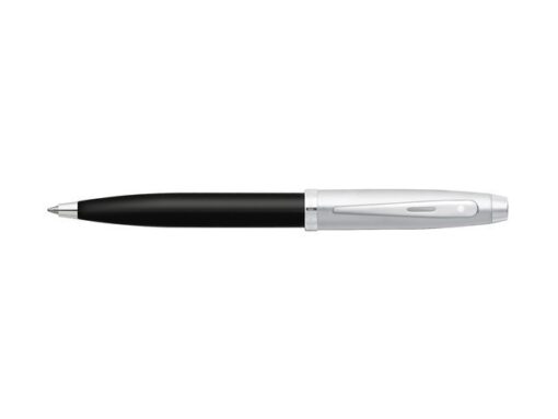 Balpen SHEAFFER 100 E9313 Glossy black barrel brushed       chrome cap nickel plated