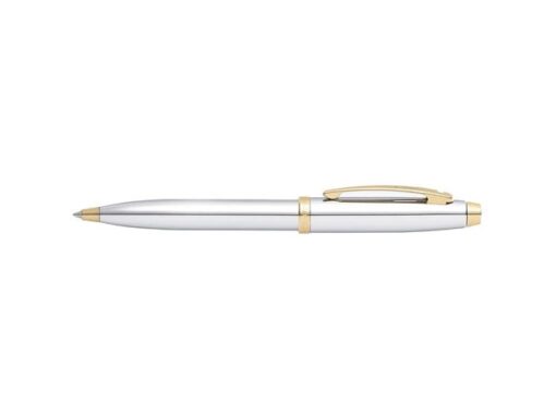 Balpen SHEAFFER 100 E9340 Bright chrome gold tone