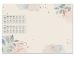 Designonderlegger Sigel Pastel Garden 24/25. 59.5x41cm 30   vel 80 grams FSC papier