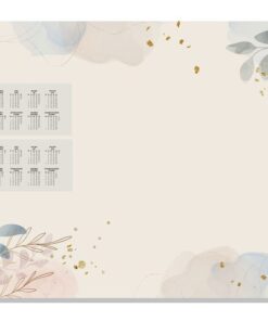Designonderlegger Sigel Pastel Garden 24/25. 59.5x41cm 30   vel 80 grams FSC papier