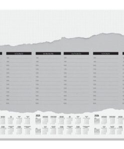Designonderlegger Sigel Weekplan 24/25/26. 59.5x41cm 52 vel 80 grams FSC papier