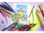 Faber Castell Kleurpotlood Faber-Castell Castle zeskantig metalen etui 48 stuks met accessoires