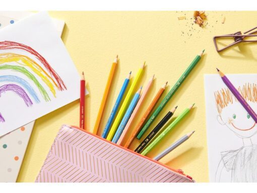 Faber Castell Kleurpotlood Faber-Castell Castle zeskantig metalen etui 48 stuks met accessoires