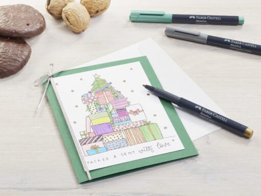 Faber Castell Marker Faber-Castell metallic kleur assorti lijnbreedte     1,5mm