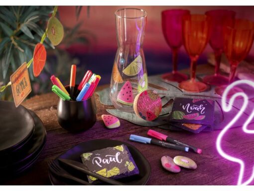 Faber Castell Markers Faber-Castell Neon kleur assorti 6 stuks in etui.