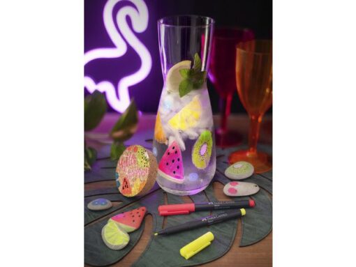 Faber Castell Markers Faber-Castell Neon kleur assorti 6 stuks in etui.