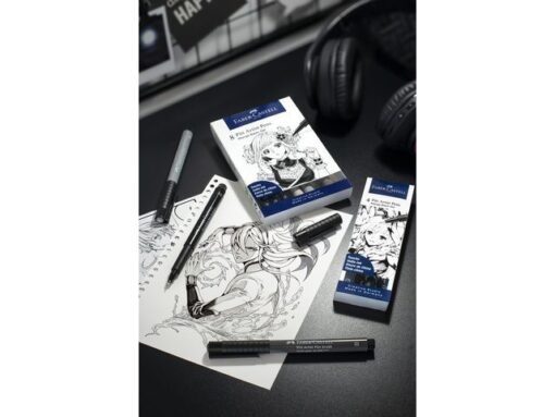 Faber Castell Tekenstift Faber-Castell Pitt Artist Pen Manga 8-delig etui Basic