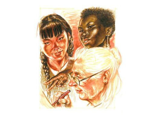 Faber Castell Tekenstift Faber-Castell Pen Brush "Portret" etui á 6 stuks